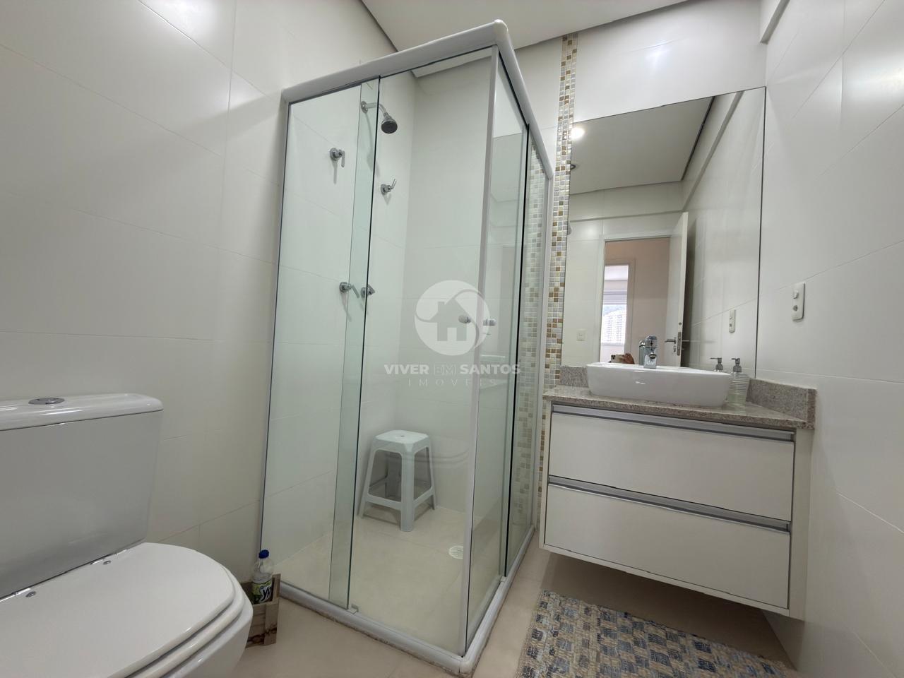 Apartamento 2 Dormitórios, Suíte, Andar Alto e Garagem Demarcada no Marapé – Santos/SP em Marapé, Santos — foto 12