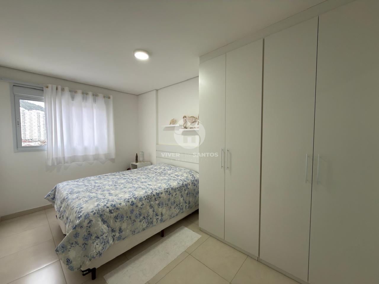 Apartamento 2 Dormitórios, Suíte, Andar Alto e Garagem Demarcada no Marapé – Santos/SP em Marapé, Santos — foto 6