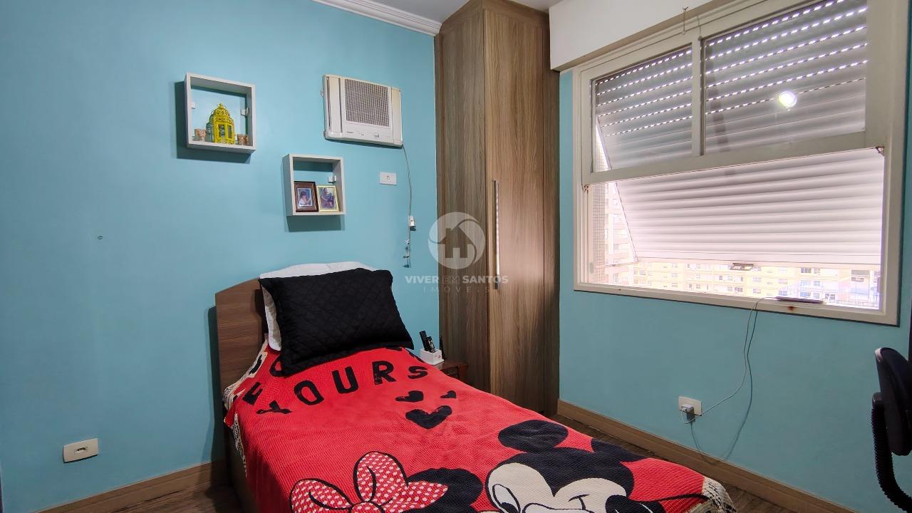 Apartamento de Frente, 2 Dormitórios, Andar Alto e a Meia Quadra da Praia no Embaré – Santos/SP em Embaré, Santos — foto 5