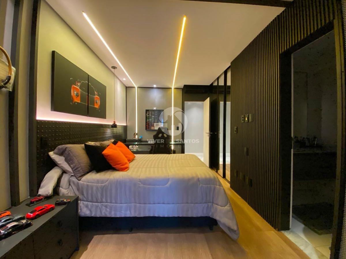 Apartamento Alto Padrão, 3 Suítes, Varanda Gourmet, 3 Vagas e Lazer Completo na Aparecida – Santos/SP em Aparecida, Santos — foto 12
