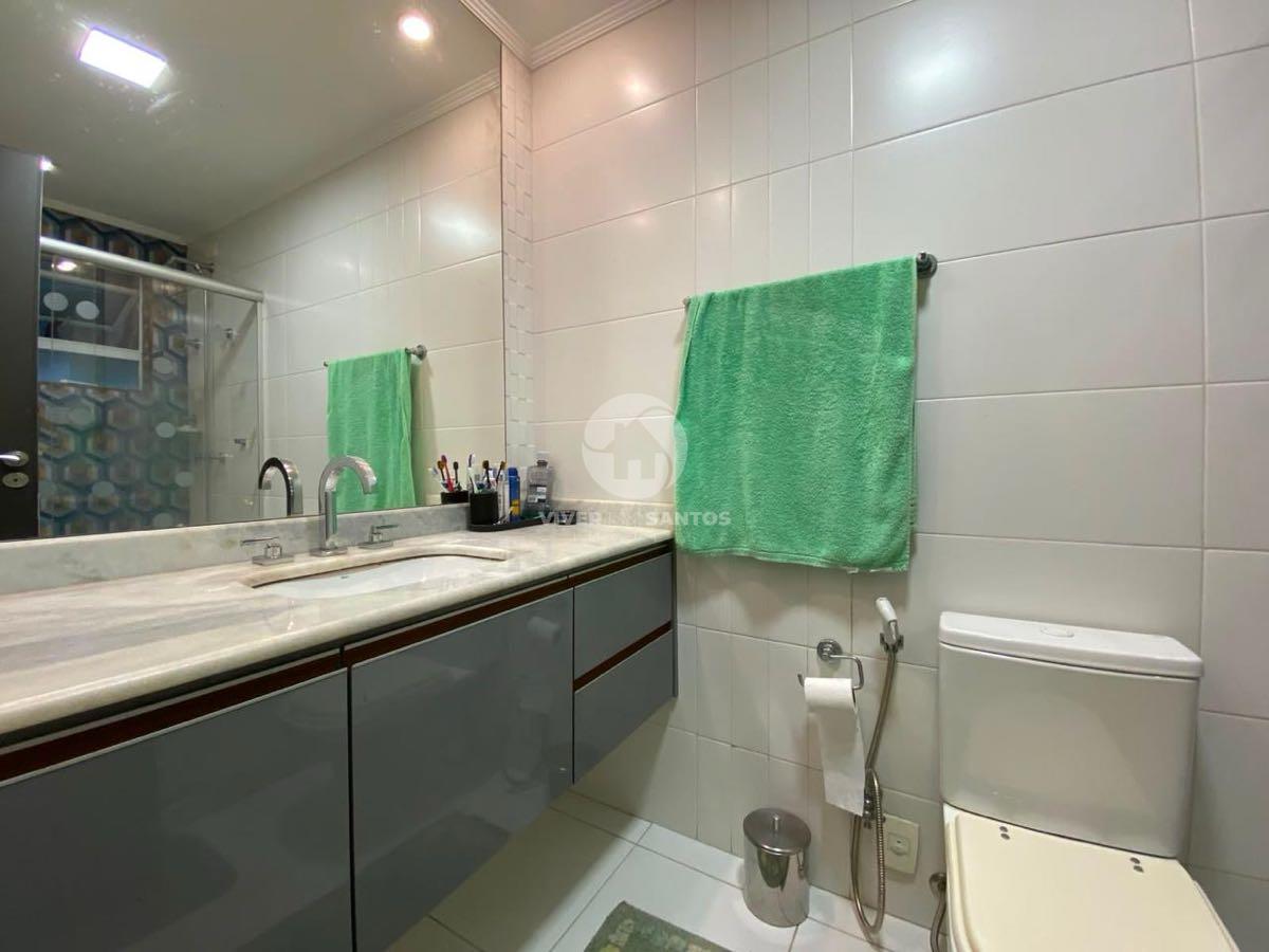 Apartamento Alto Padrão, 3 Suítes, Varanda Gourmet, 3 Vagas e Lazer Completo na Aparecida – Santos/SP em Aparecida, Santos — foto 30
