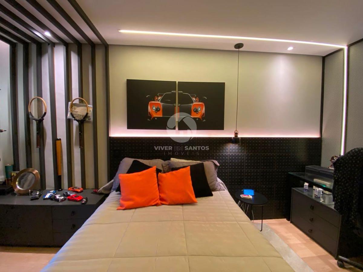 Apartamento Alto Padrão, 3 Suítes, Varanda Gourmet, 3 Vagas e Lazer Completo na Aparecida – Santos/SP em Aparecida, Santos — foto 14