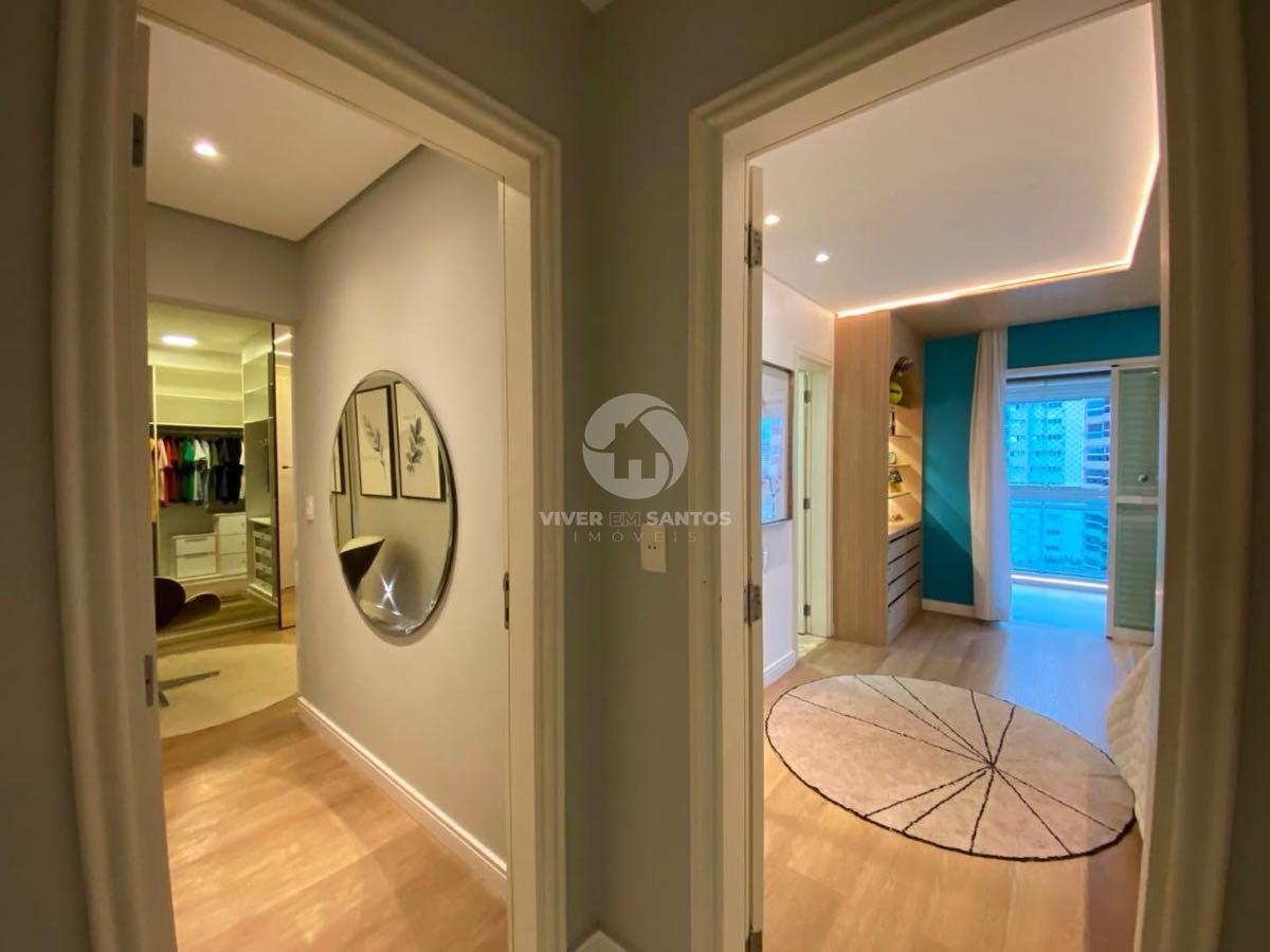 Apartamento Alto Padrão, 3 Suítes, Varanda Gourmet, 3 Vagas e Lazer Completo na Aparecida – Santos/SP em Aparecida, Santos — foto 10
