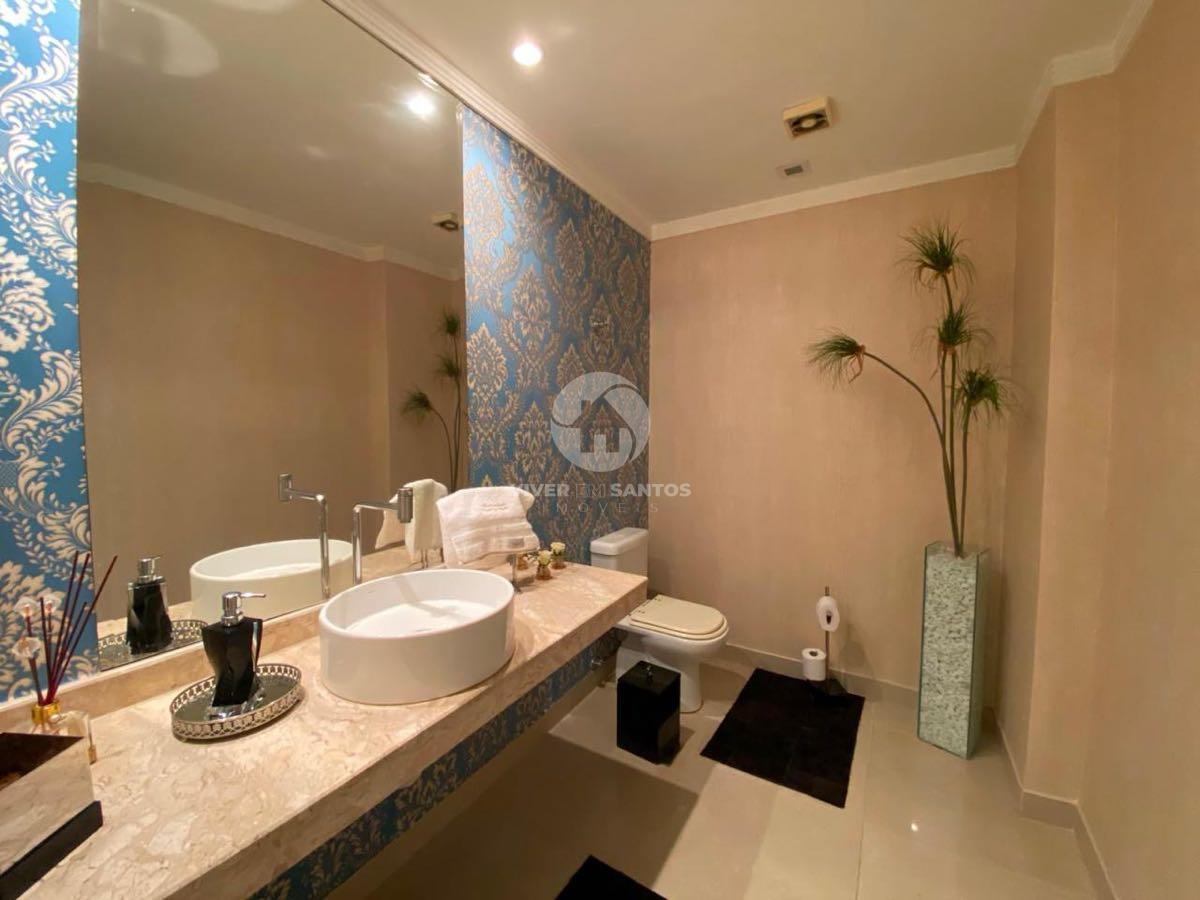 Apartamento Alto Padrão, 3 Suítes, Varanda Gourmet, 3 Vagas e Lazer Completo na Aparecida – Santos/SP em Aparecida, Santos — foto 9