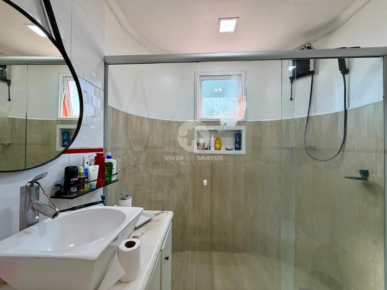 Casa Triplex, 4 Dormitórios, 2 Suítes, Piscina, Espaço Gourmet e 2 Vagas – Santos/SP em Aparecida, Santos — foto 19