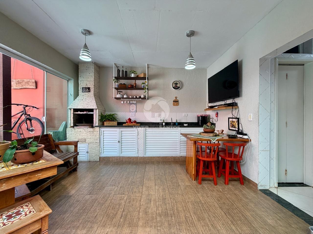 Casa Triplex, 4 Dormitórios, 2 Suítes, Piscina, Espaço Gourmet e 2 Vagas – Santos/SP em Aparecida, Santos — foto 13