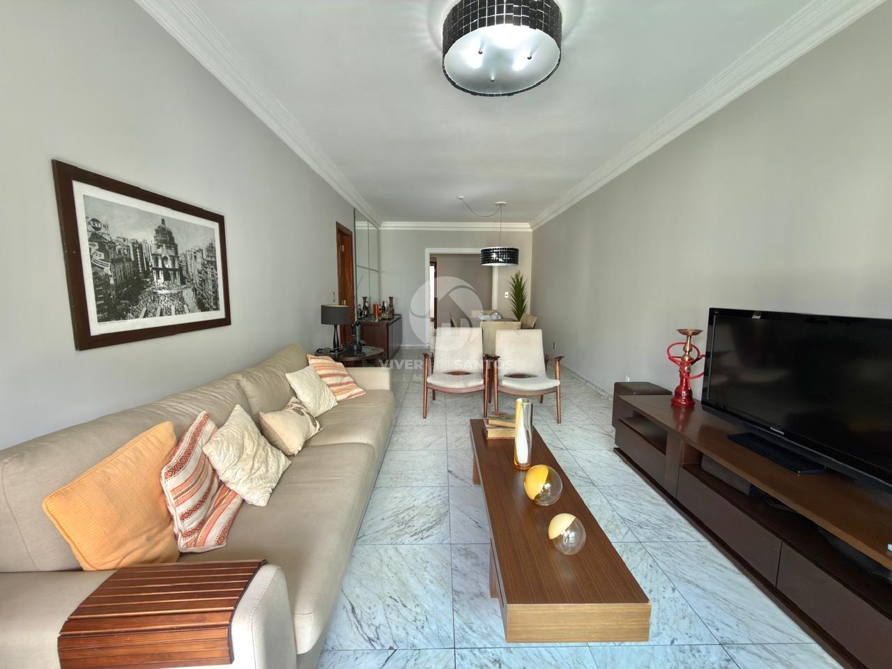 Apartamento Porteira Fechada, 3 Dormitórios, Vista para o Mar e Garagem no Boqueirão – Santos/SP em Boqueirão, Santos — foto 2