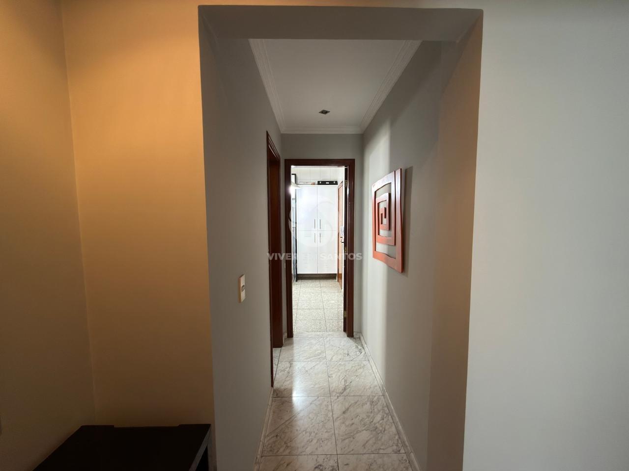 Apartamento Porteira Fechada, 3 Dormitórios, Vista para o Mar e Garagem no Boqueirão – Santos/SP em Boqueirão, Santos — foto 6