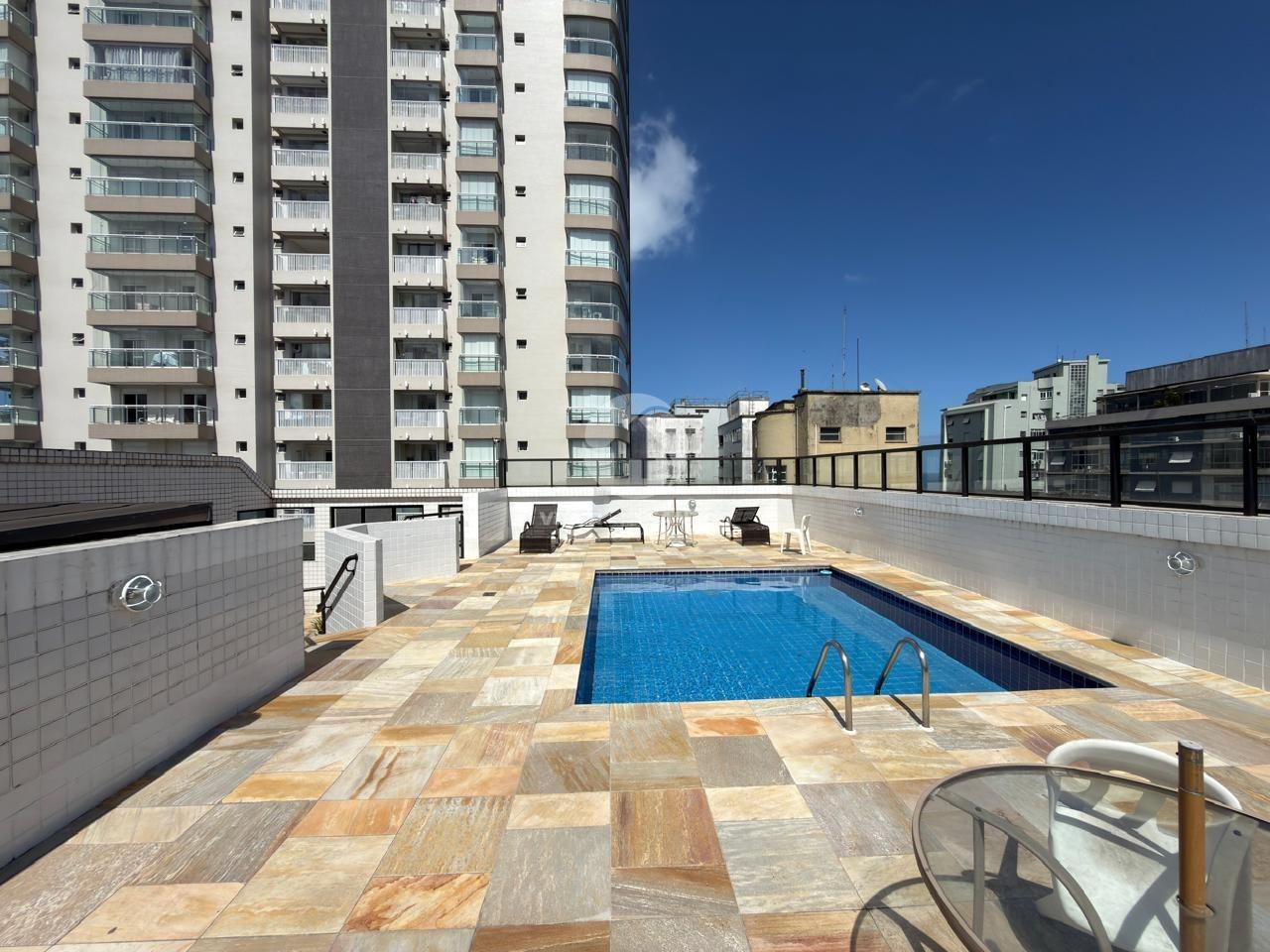 Apartamento Porteira Fechada, 3 Dormitórios, Vista para o Mar e Garagem no Boqueirão – Santos/SP em Boqueirão, Santos — foto 19