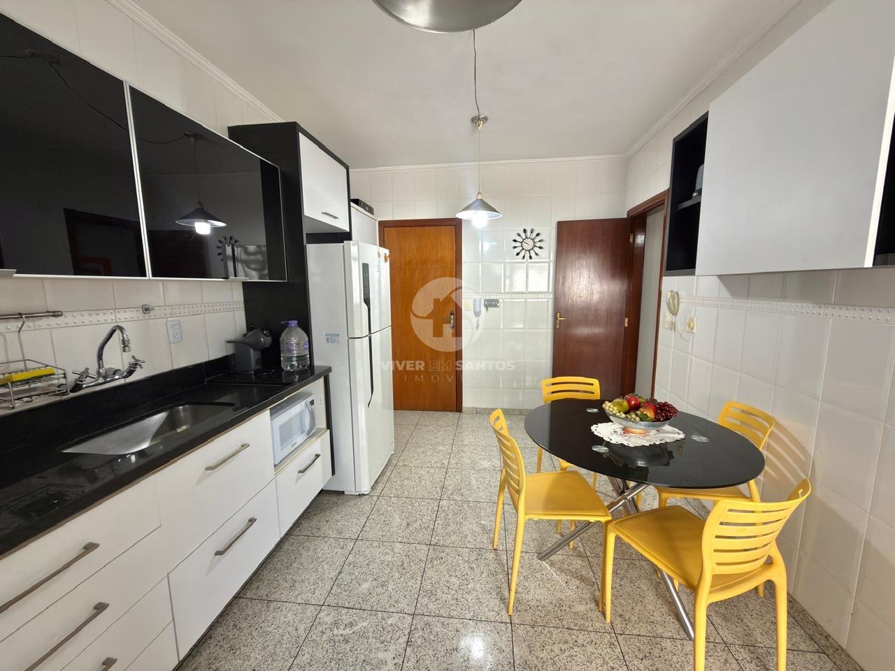 Apartamento Porteira Fechada, 3 Dormitórios, Vista para o Mar e Garagem no Boqueirão – Santos/SP em Boqueirão, Santos — foto 15