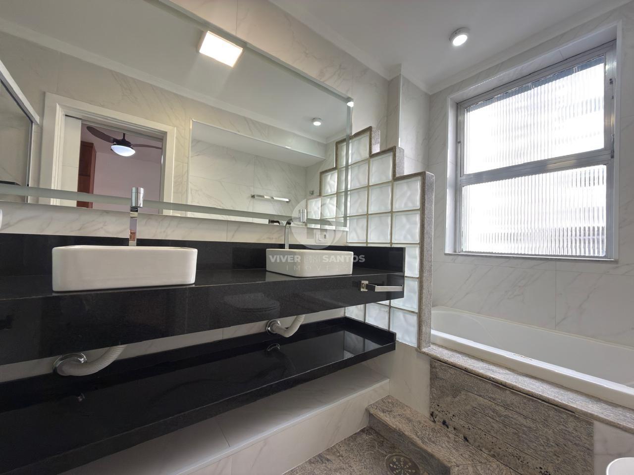 Apartamento de Frente, 3 Suítes, Sala Ampla e 2 Vagas no Gonzaga – Santos/SP em Gonzaga, Santos — foto 13