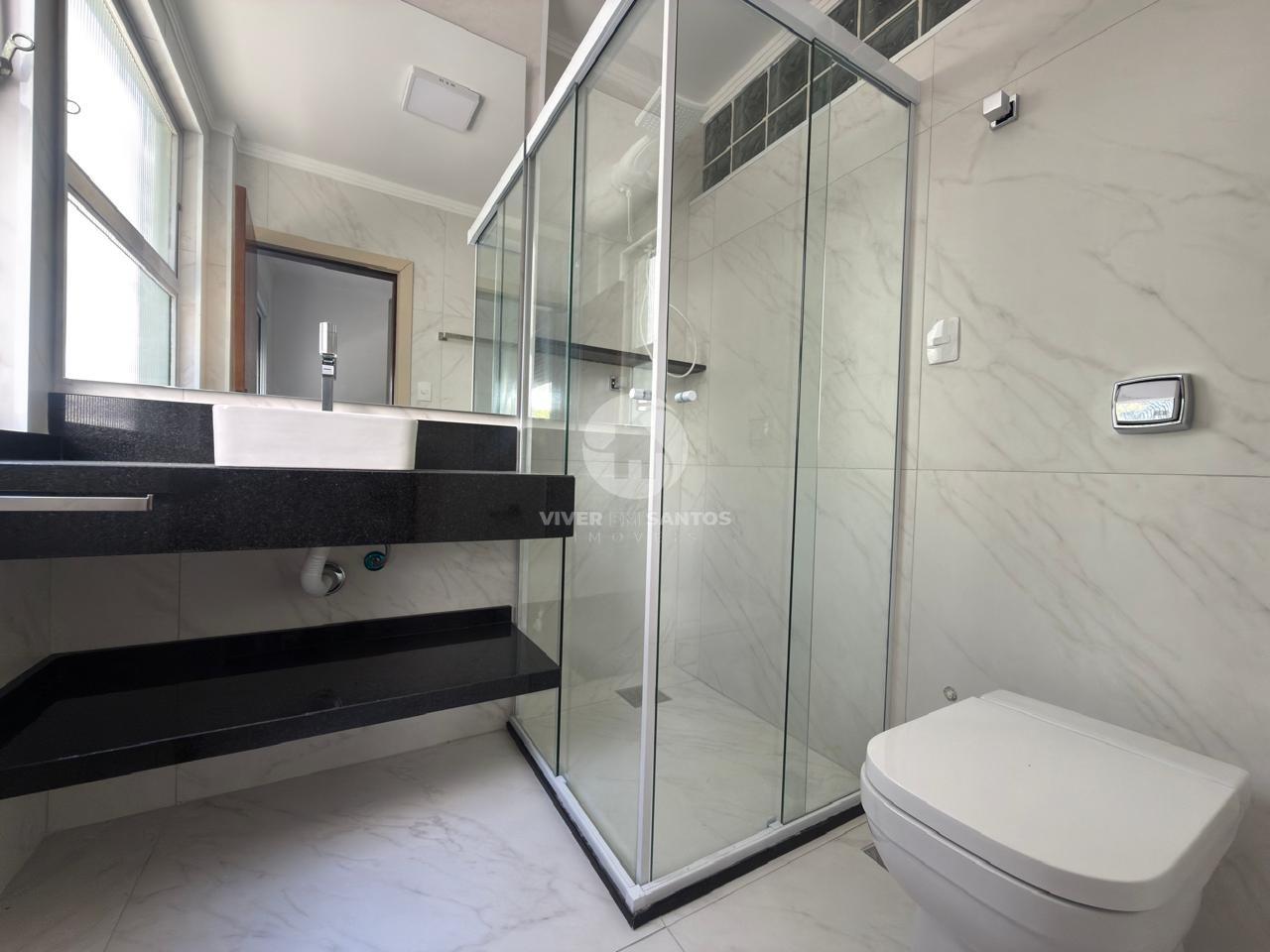 Apartamento de Frente, 3 Suítes, Sala Ampla e 2 Vagas no Gonzaga – Santos/SP em Gonzaga, Santos — foto 10