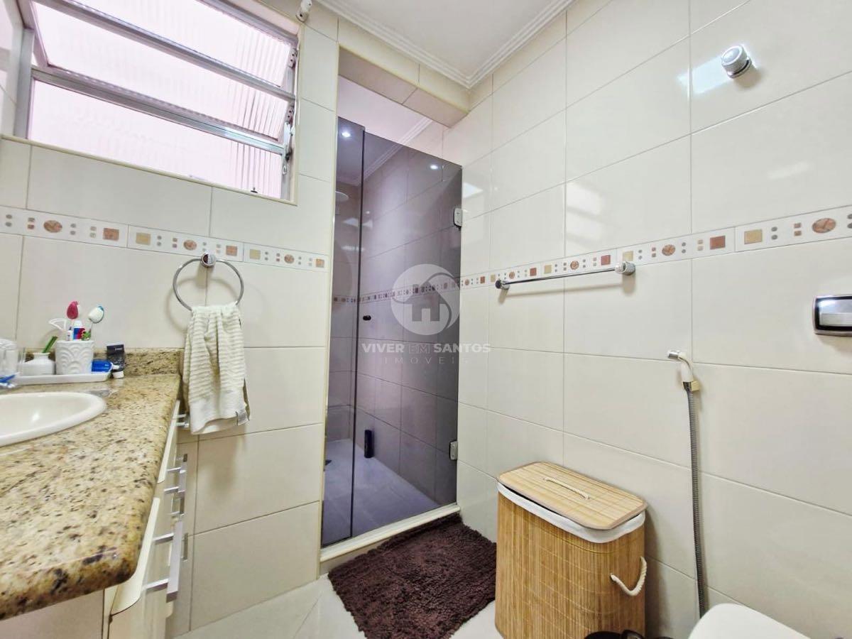 Apartamento com 3 Dormitórios, Suíte e Varanda na Pompéia – Santos/SP em Pompéia, Santos — foto 16