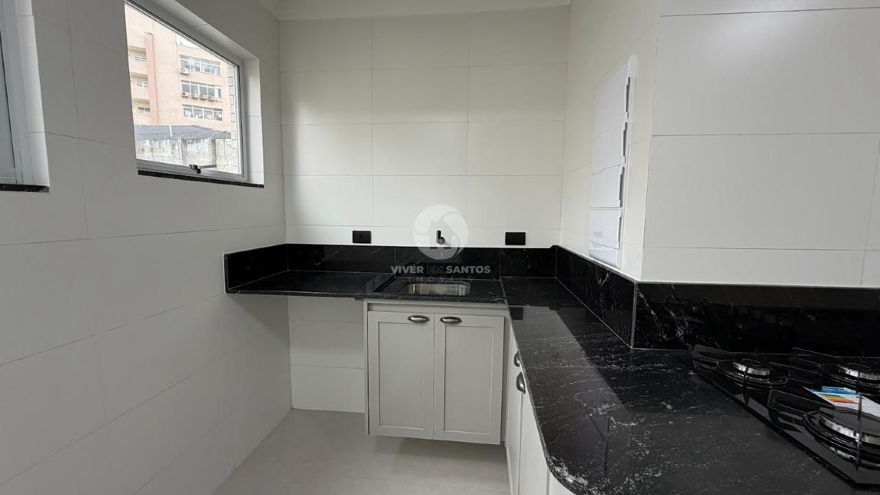 Apartamento Totalmente Reformado, 2 Dormitórios, Suíte, Vista Livre e Garagem no Gonzaga – Santos/SP em Gonzaga, Santos — foto 24