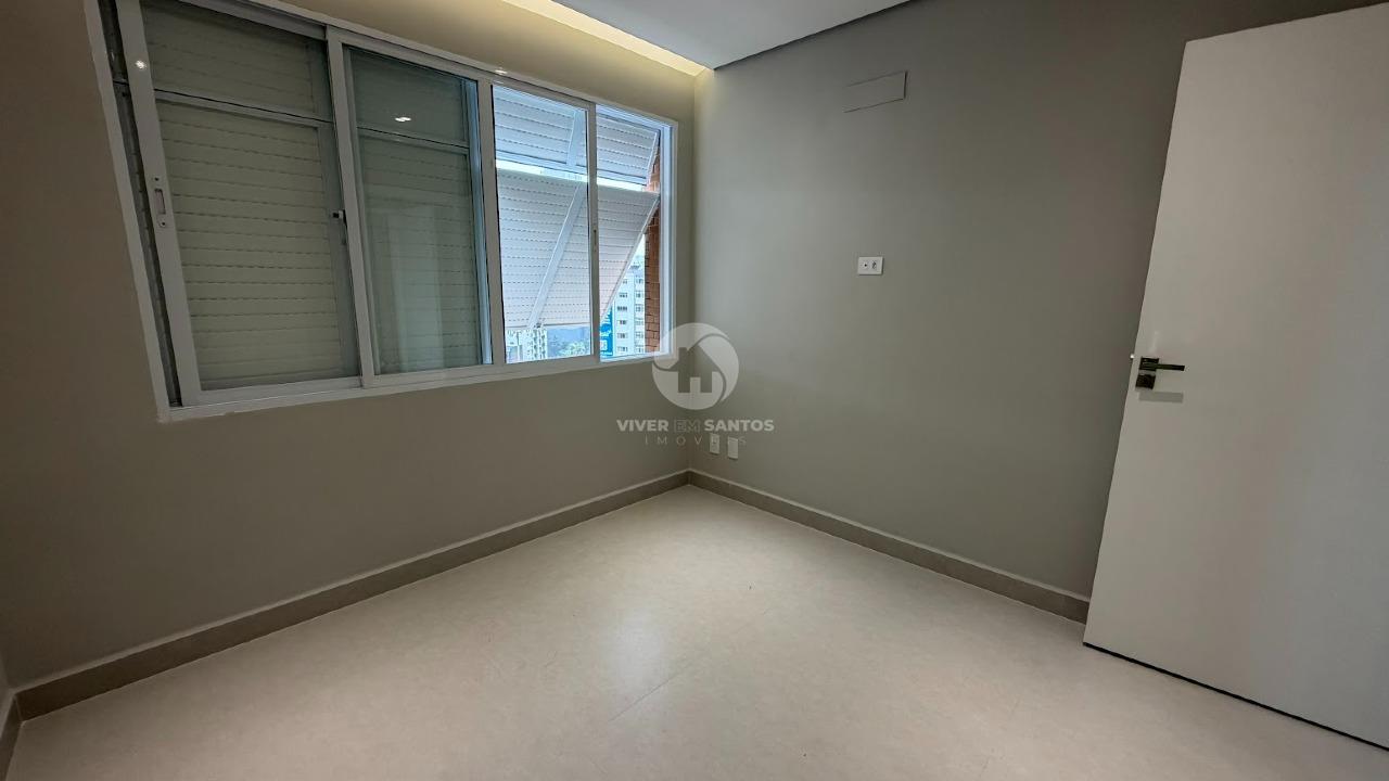 Apartamento Totalmente Reformado, 2 Dormitórios, Suíte, Vista Livre e Garagem no Gonzaga – Santos/SP em Gonzaga, Santos — foto 12