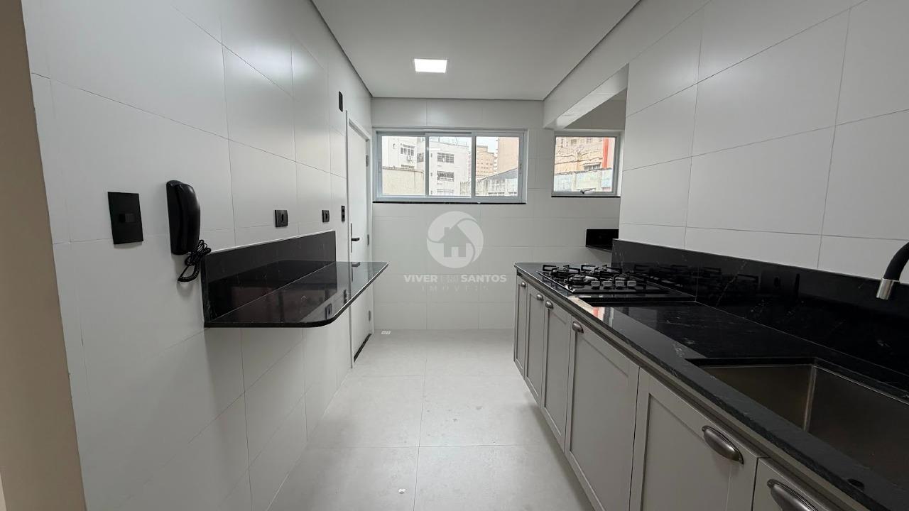 Apartamento Totalmente Reformado, 2 Dormitórios, Suíte, Vista Livre e Garagem no Gonzaga – Santos/SP em Gonzaga, Santos — foto 26