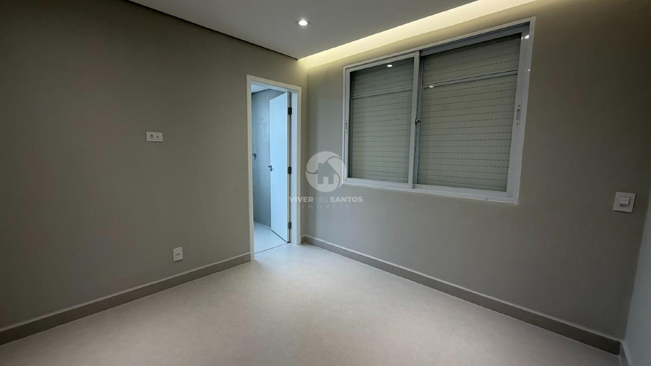 Apartamento Totalmente Reformado, 2 Dormitórios, Suíte, Vista Livre e Garagem no Gonzaga – Santos/SP em Gonzaga, Santos — foto 5
