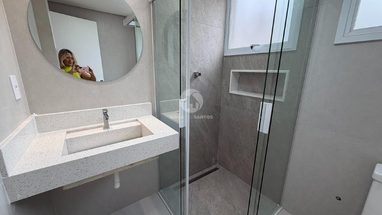 Apartamento Totalmente Reformado, 2 Dormitórios, Suíte, Vista Livre e Garagem no Gonzaga – Santos/SP em Gonzaga, Santos — foto 8