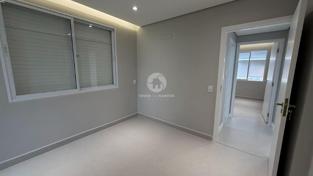 Apartamento Totalmente Reformado, 2 Dormitórios, Suíte, Vista Livre e Garagem no Gonzaga – Santos/SP em Gonzaga, Santos — foto 4