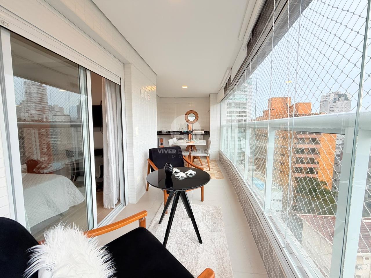 Apartamento Mobiliado, 2 Dormitórios, Suíte, Varanda e Lazer Completo no Boqueirão – Santos/SP em Boqueirão, Santos — foto 6