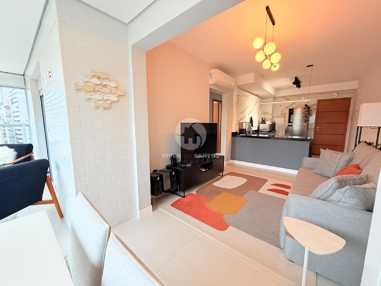 Apartamento Mobiliado, 2 Dormitórios, Suíte, Varanda e Lazer Completo no Boqueirão – Santos/SP em Boqueirão, Santos — foto 8