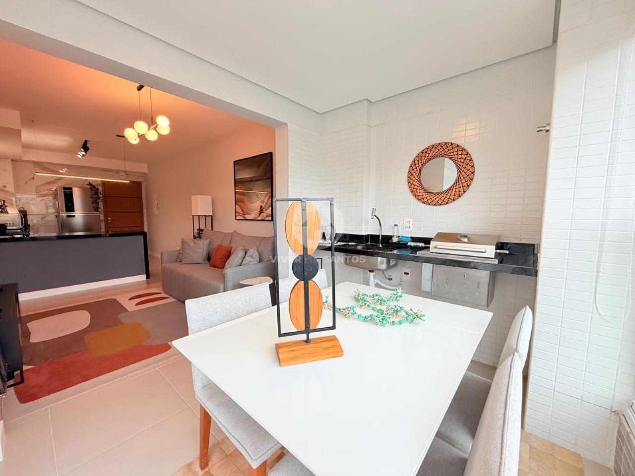 Apartamento Mobiliado, 2 Dormitórios, Suíte, Varanda e Lazer Completo no Boqueirão – Santos/SP em Boqueirão, Santos — foto 3