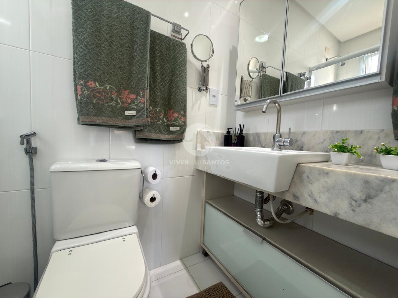 Apartamento 3 Dormitórios, Suíte, Varanda Gourmet, 2 Vagas na Pompéia – Santos/SP em Pompéia, Santos — foto 8