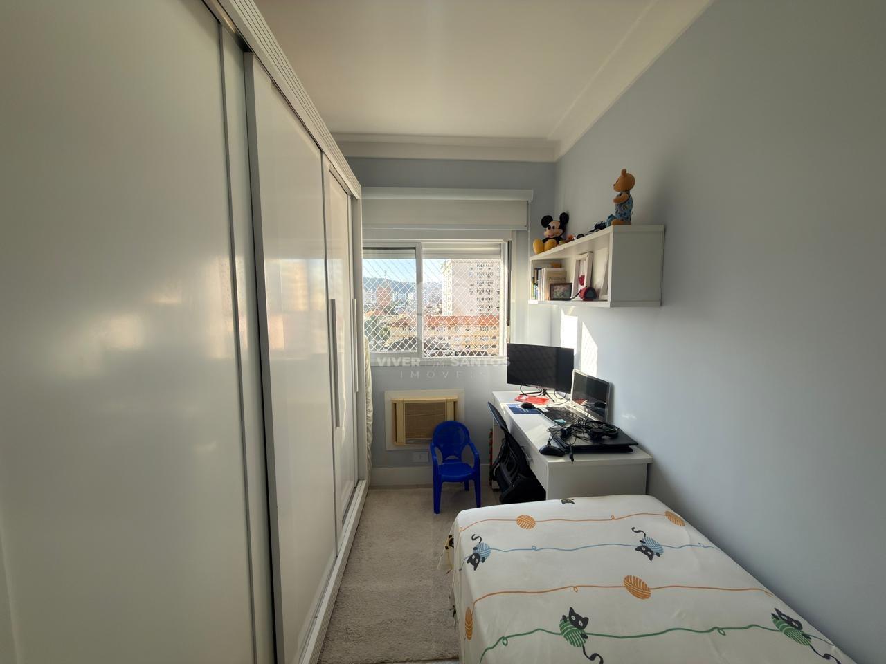 Apartamento 3 Dormitórios, Suíte, Varanda Gourmet, 2 Vagas na Pompéia – Santos/SP em Pompéia, Santos — foto 12