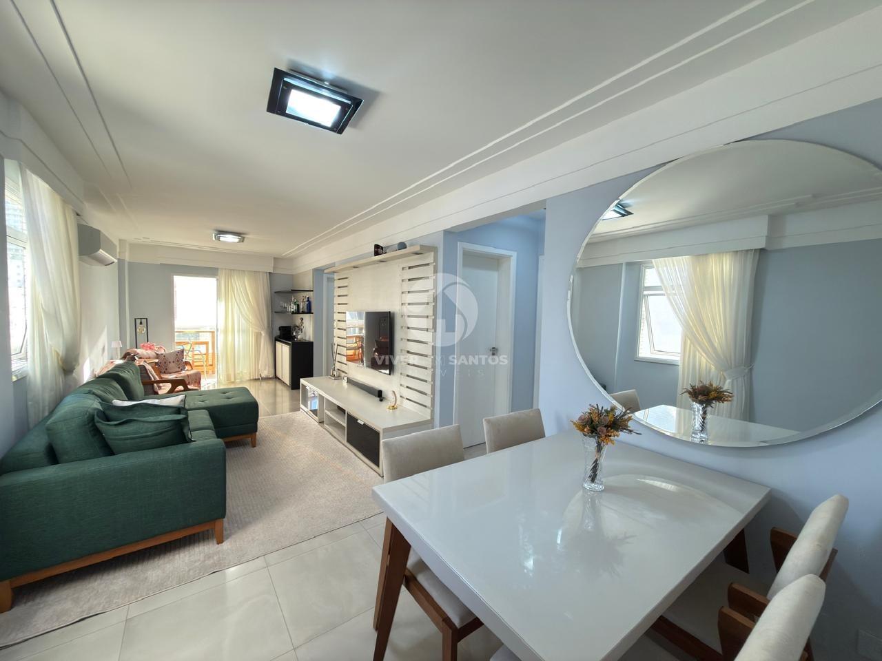 Apartamento 3 Dormitórios, Suíte, Varanda Gourmet, 2 Vagas na Pompéia – Santos/SP em Pompéia, Santos — foto 3