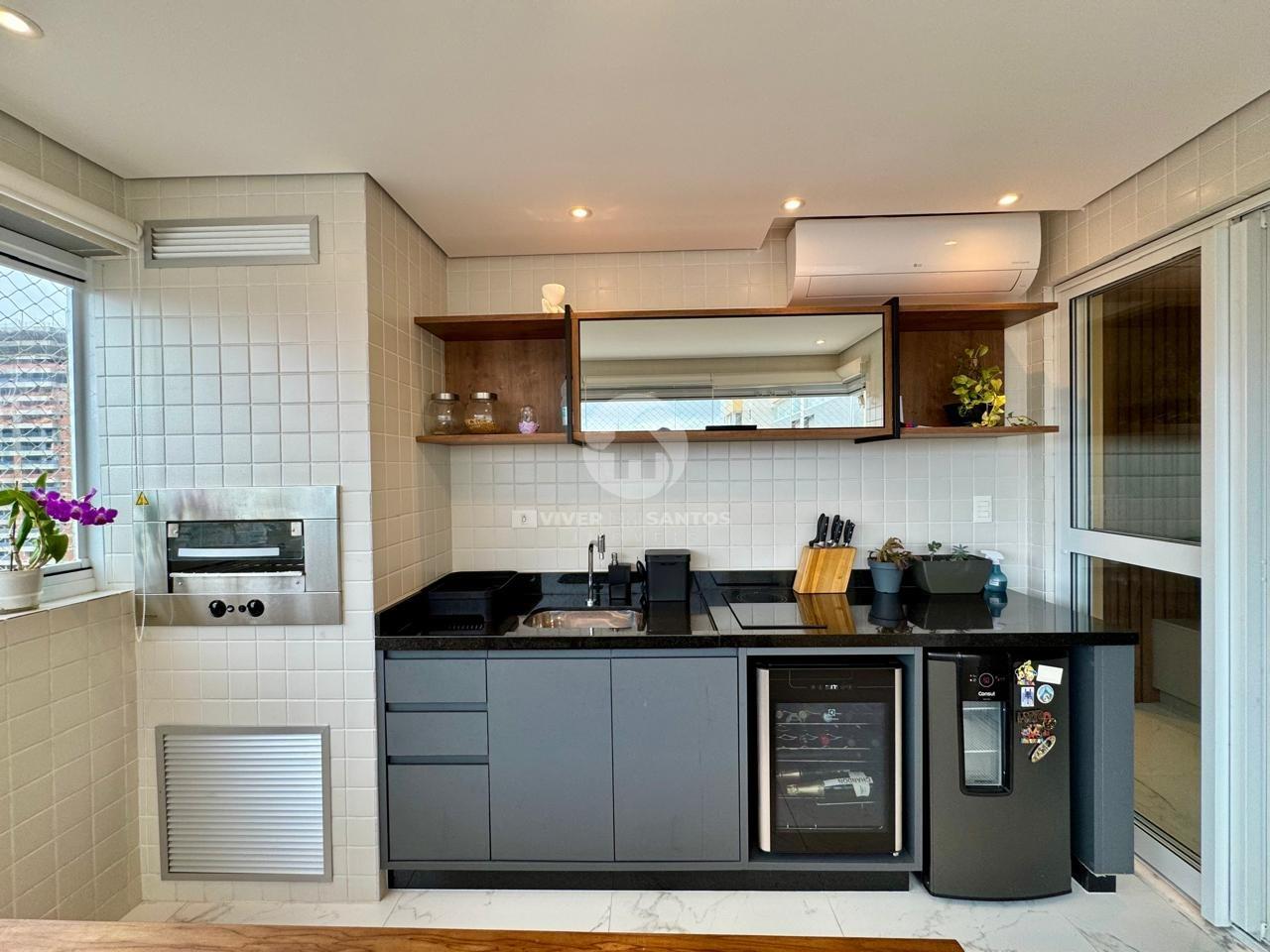 Apartamento 3 Dormitórios, Suíte, Varanda Gourmet, 2 Vagas e Lazer Completo no Boqueirão – Santos/SP em Boqueirão, Santos — foto 3