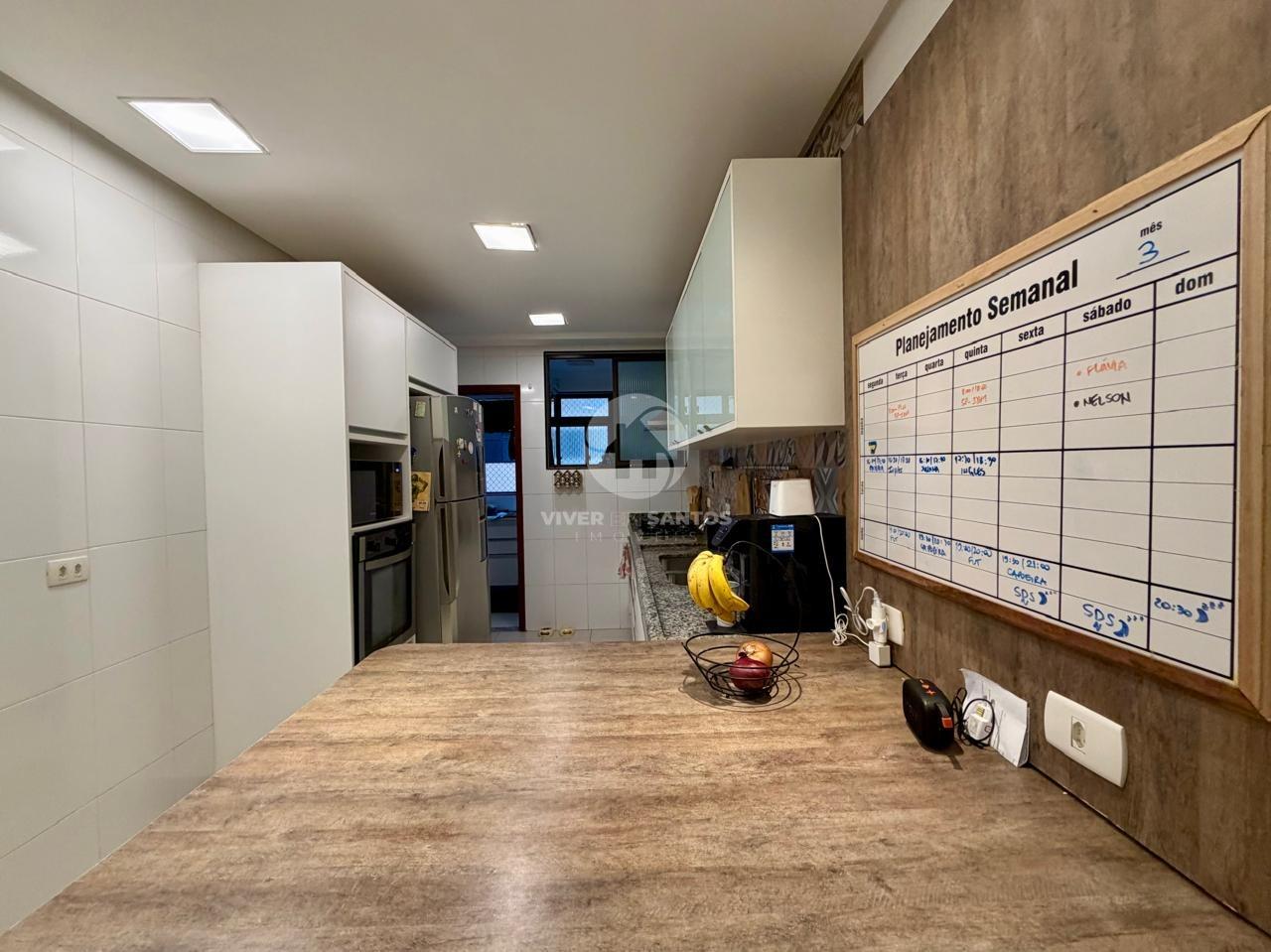 Apartamento 135 m², 3 Dormitórios, Suíte com Closet, Varanda Gourmet e 2 Vagas no Embaré – Santos/SP em Embaré, Santos — foto 22