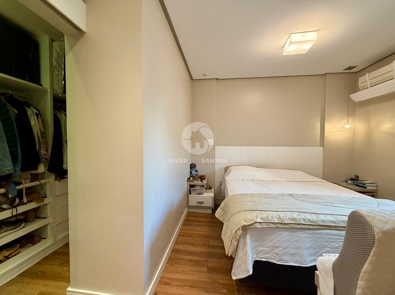 Apartamento 135 m², 3 Dormitórios, Suíte com Closet, Varanda Gourmet e 2 Vagas no Embaré – Santos/SP em Embaré, Santos — foto 18