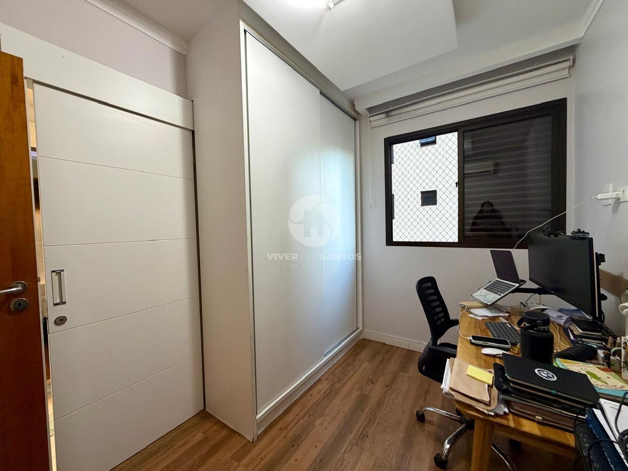 Apartamento 135 m², 3 Dormitórios, Suíte com Closet, Varanda Gourmet e 2 Vagas no Embaré – Santos/SP em Embaré, Santos — foto 20