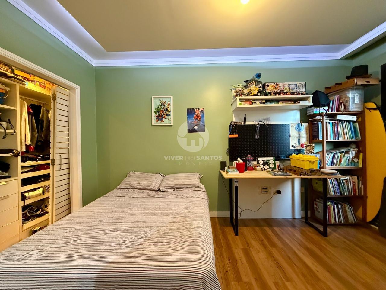 Apartamento 135 m², 3 Dormitórios, Suíte com Closet, Varanda Gourmet e 2 Vagas no Embaré – Santos/SP em Embaré, Santos — foto 13