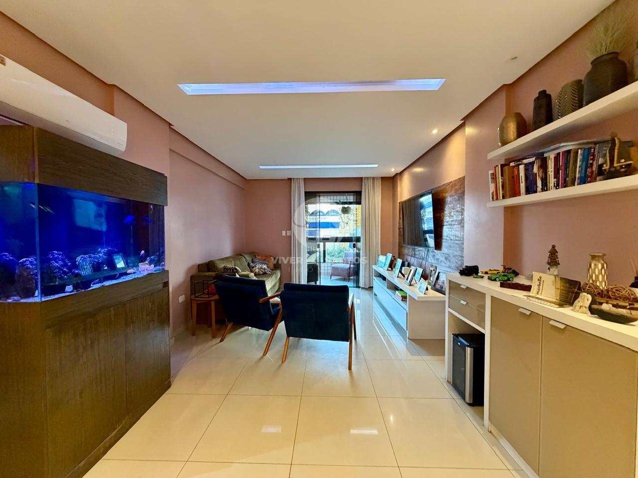 Apartamento 135 m², 3 Dormitórios, Suíte com Closet, Varanda Gourmet e 2 Vagas no Embaré – Santos/SP em Embaré, Santos — foto 2