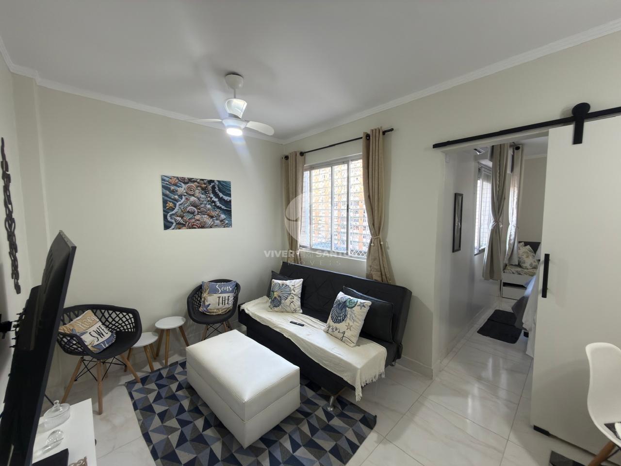 Apartamento 1 Dormitório a 50 Metros da Praia do Embaré – Santos/SP em Embaré, Santos — foto 2