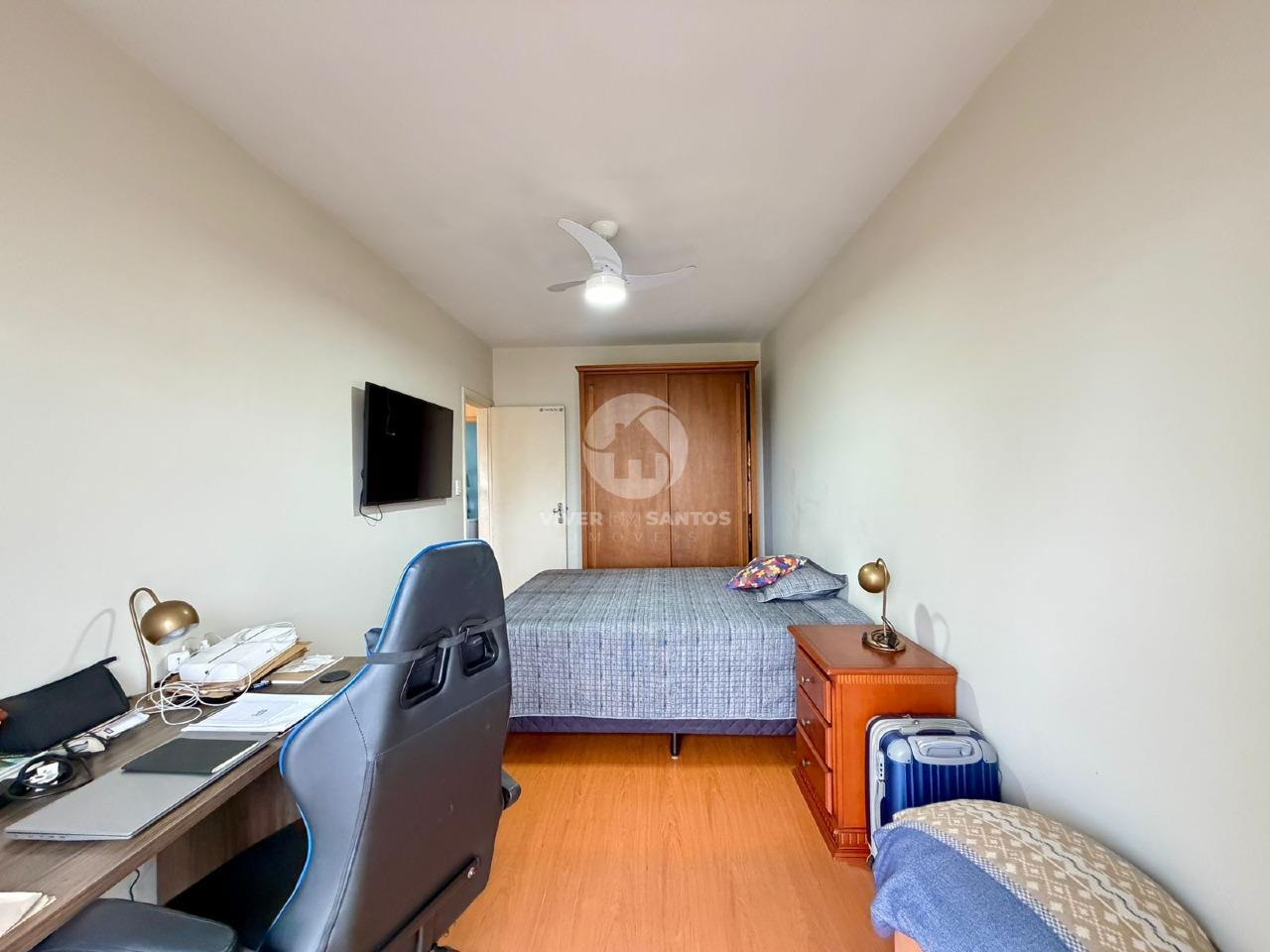 Apartamento com 3 Dormitórios, Suíte, Varanda e Vaga Demarcada na Ponta da Praia – Santos/SP em Ponta da Praia, Santos — foto 16