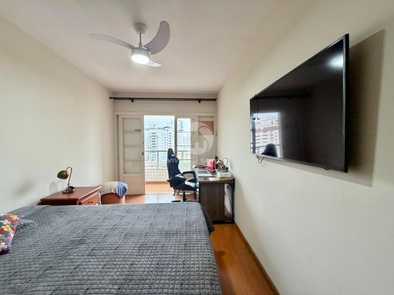 Apartamento com 3 Dormitórios, Suíte, Varanda e Vaga Demarcada na Ponta da Praia – Santos/SP em Ponta da Praia, Santos — foto 17