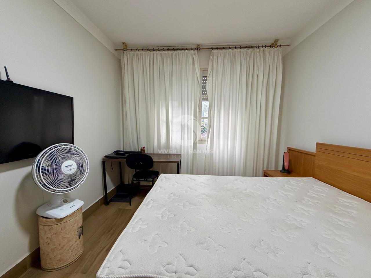Apartamento Mobiliado com 1 Dormitório, Elevador e Portaria 24 Horas na Pompéia – Santos/SP em Pompéia, Santos — foto 4