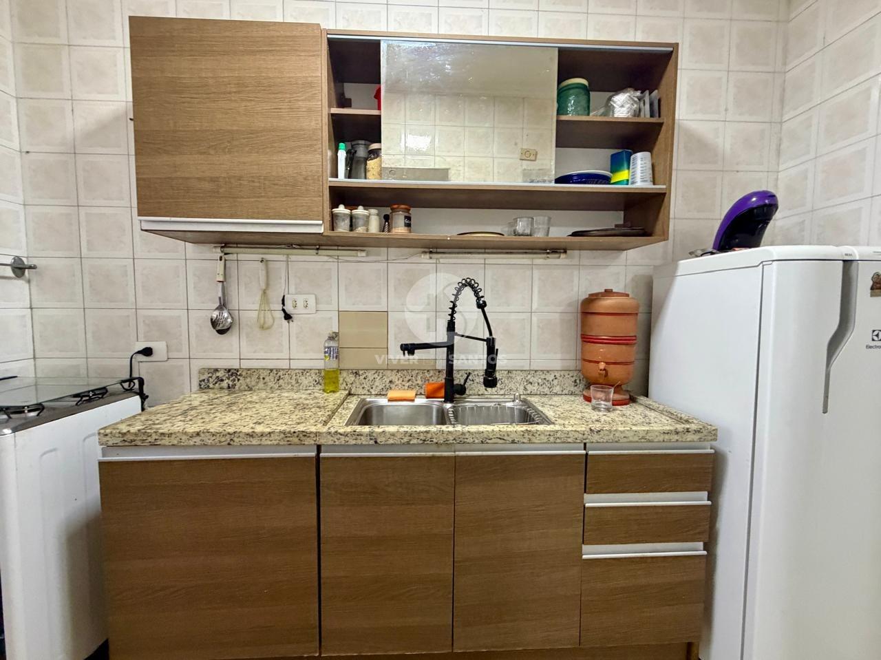 Apartamento Mobiliado com 1 Dormitório, Elevador e Portaria 24 Horas na Pompéia – Santos/SP em Pompéia, Santos — foto 11