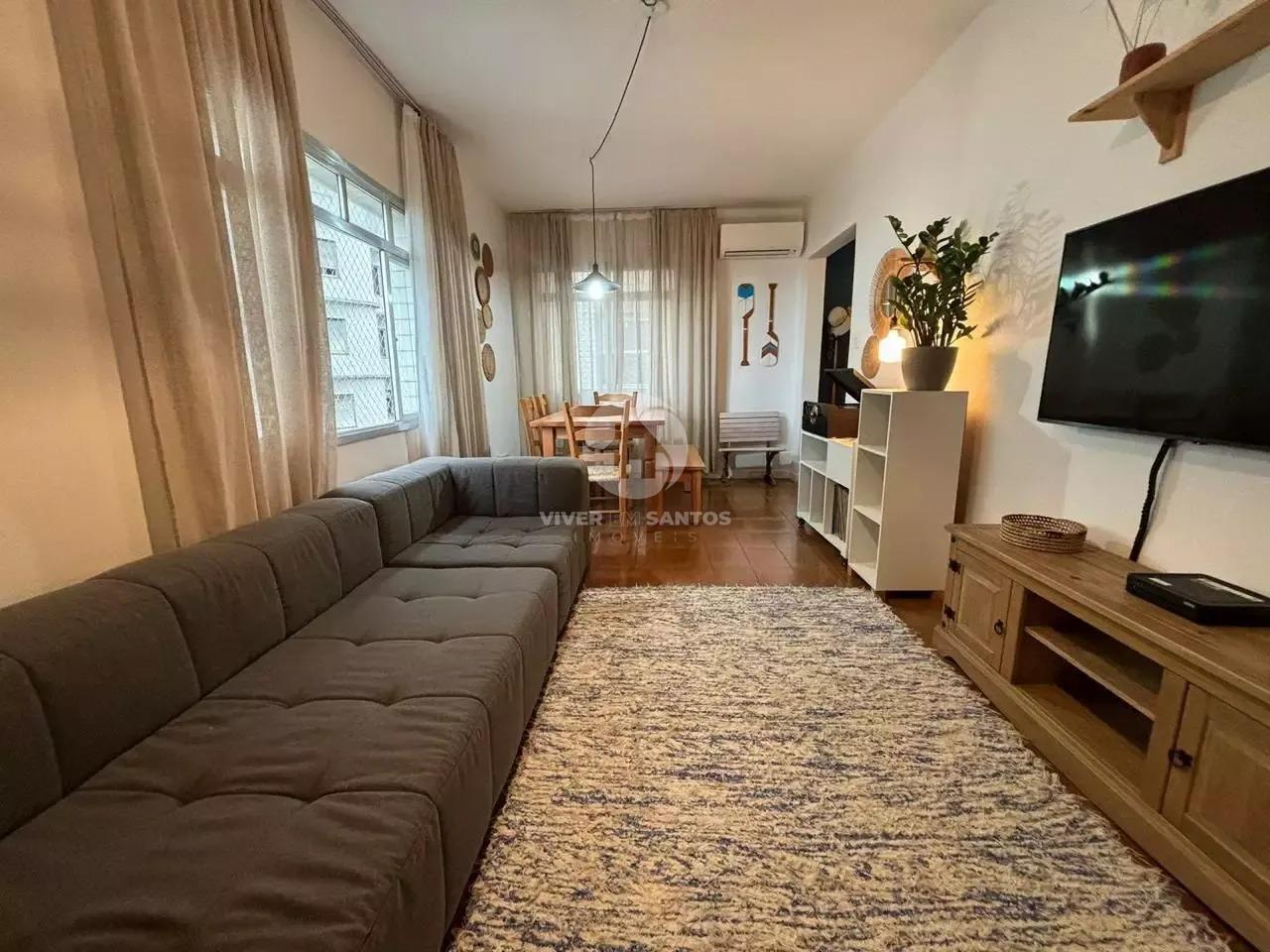 Apartamento 92 m², 2 Dormitórios, Vista para o Mar e Garagem no José Menino – Santos/SP em José Menino, Santos — foto 3