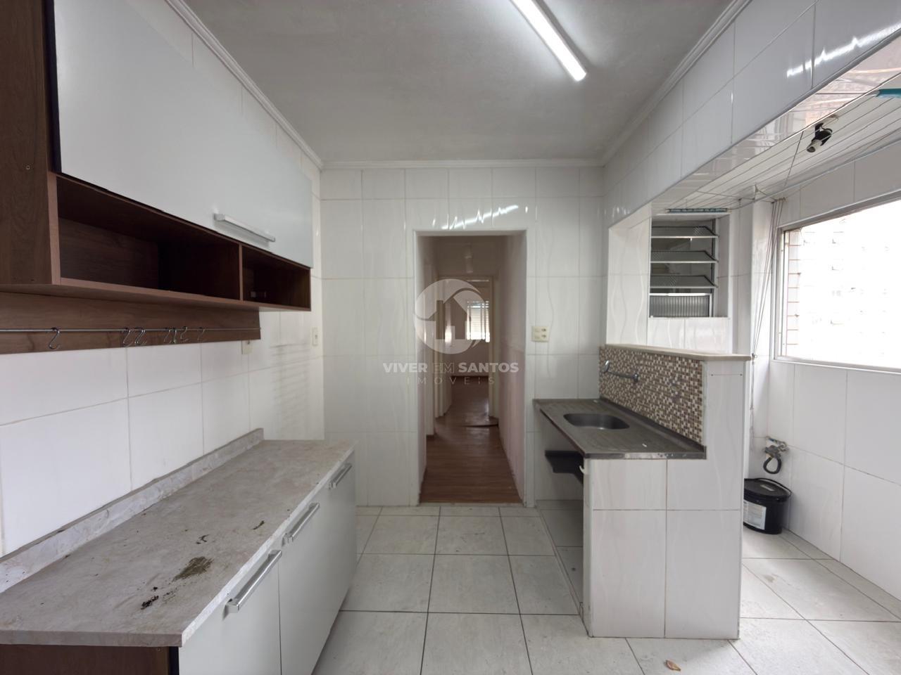 Apartamento de Frente, 2 Dormitórios e Excelente Potencial para Modernização no Embaré – Santos/SP em Embaré, Santos — foto 8