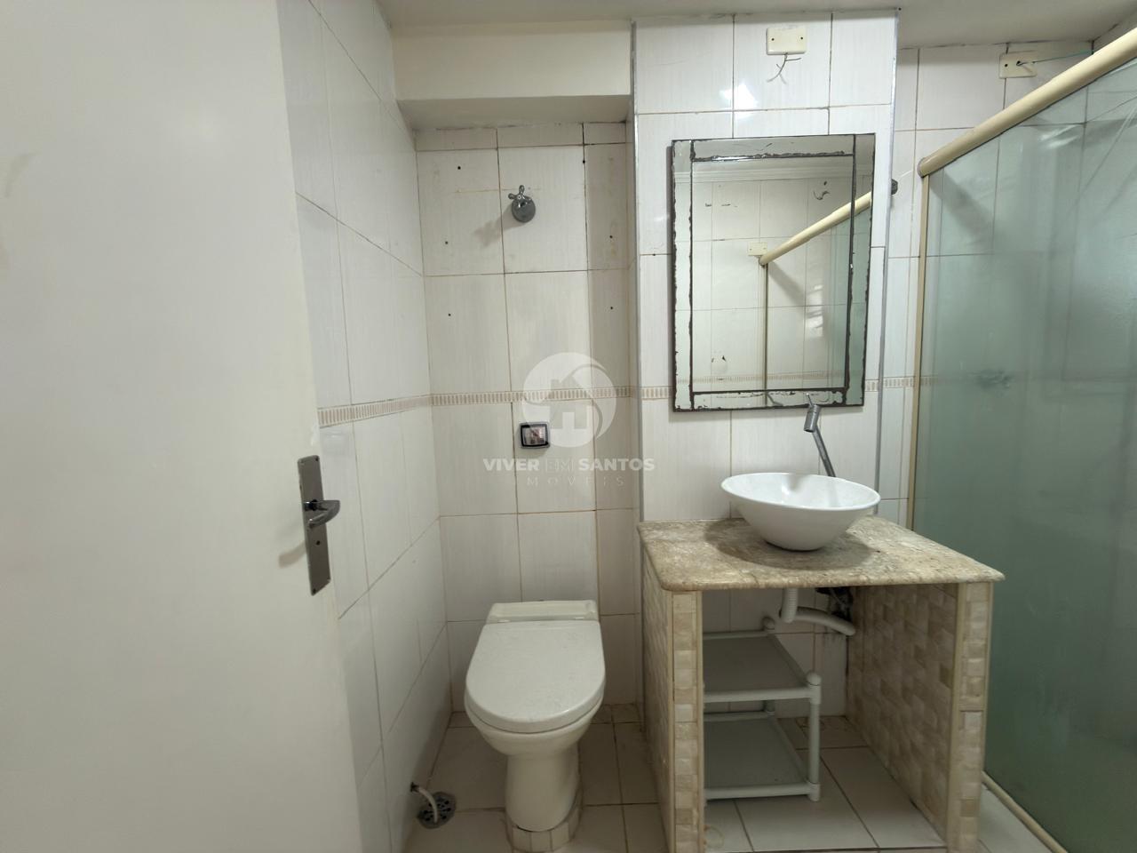 Apartamento de Frente, 2 Dormitórios e Excelente Potencial para Modernização no Embaré – Santos/SP em Embaré, Santos — foto 7