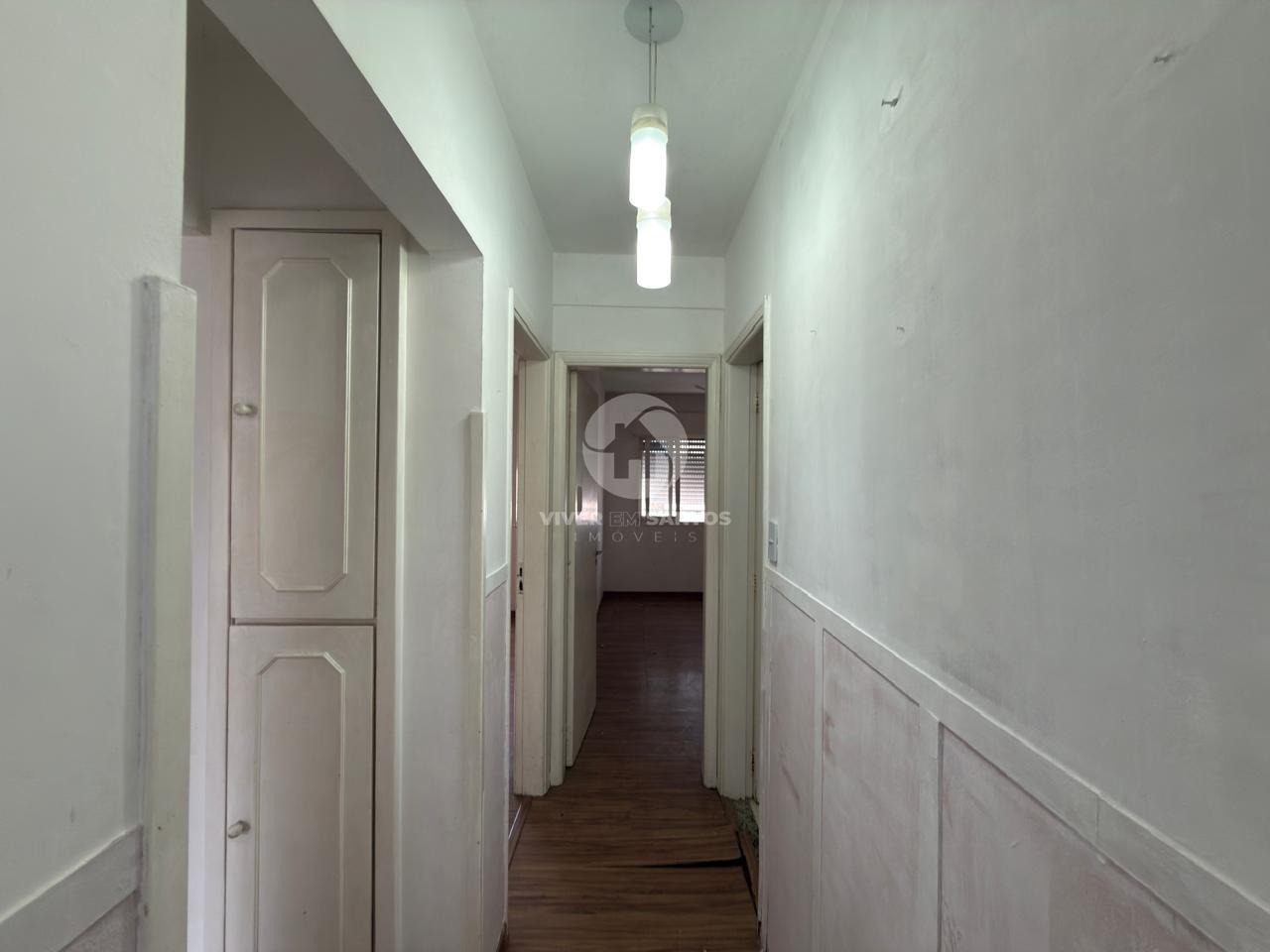 Apartamento de Frente, 2 Dormitórios e Excelente Potencial para Modernização no Embaré – Santos/SP em Embaré, Santos — foto 2