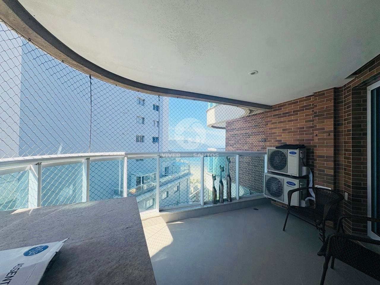 Apartamento 1 Dormitório, Varanda, Vista para o Mar e Lazer Completo na Pompéia – Santos/SP em Pompéia, Santos — foto 2