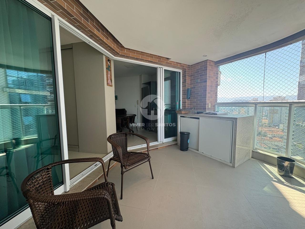 Apartamento 1 Dormitório, Varanda, Vista para o Mar e Lazer Completo na Pompéia – Santos/SP em Pompéia, Santos — foto 4