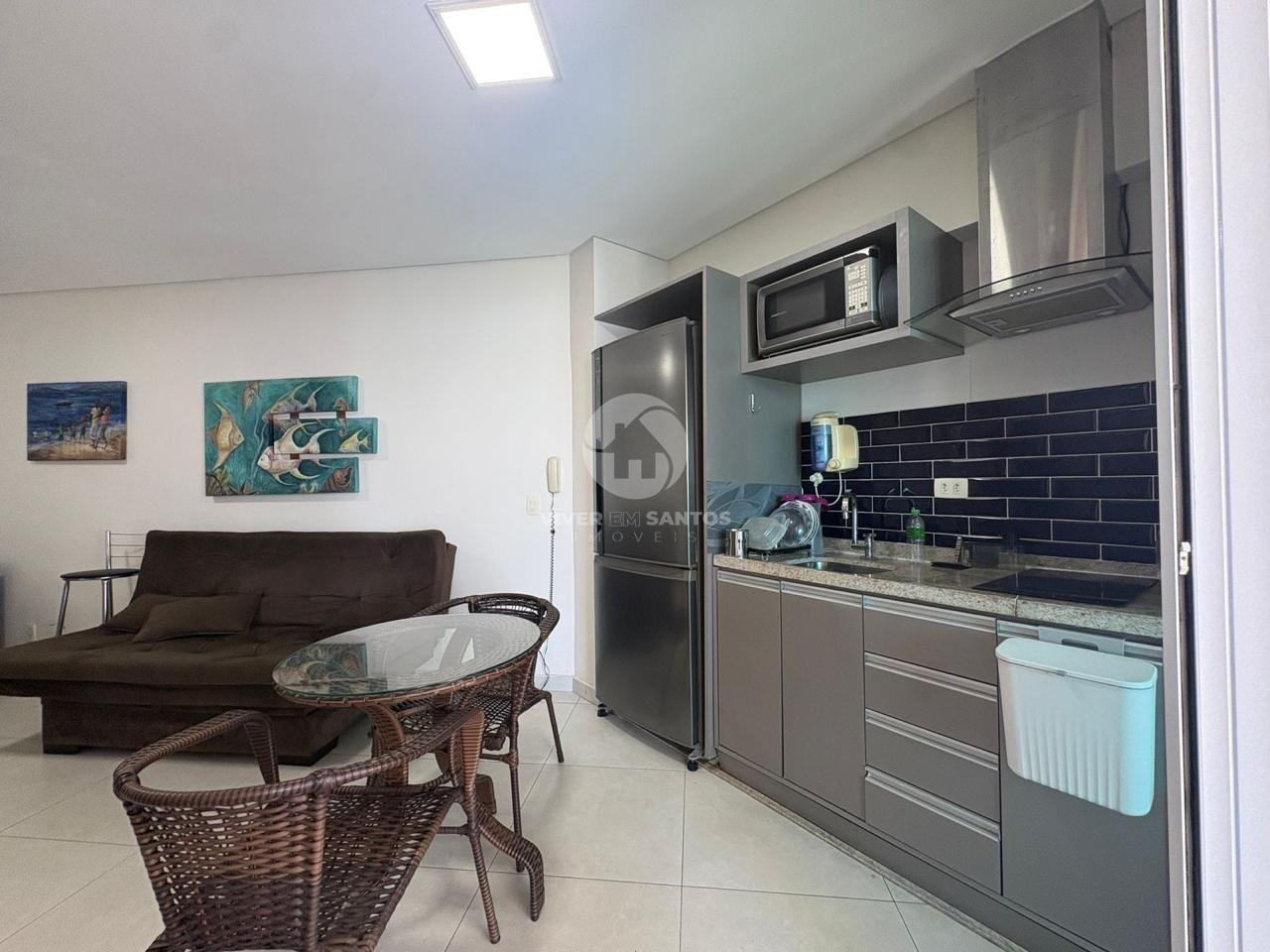 Apartamento 1 Dormitório, Varanda, Vista para o Mar e Lazer Completo na Pompéia – Santos/SP em Pompéia, Santos — foto 7
