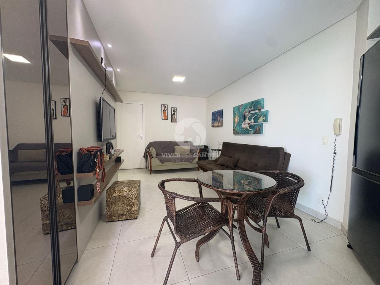 Apartamento 1 Dormitório, Varanda, Vista para o Mar e Lazer Completo na Pompéia – Santos/SP em Pompéia, Santos — foto 6