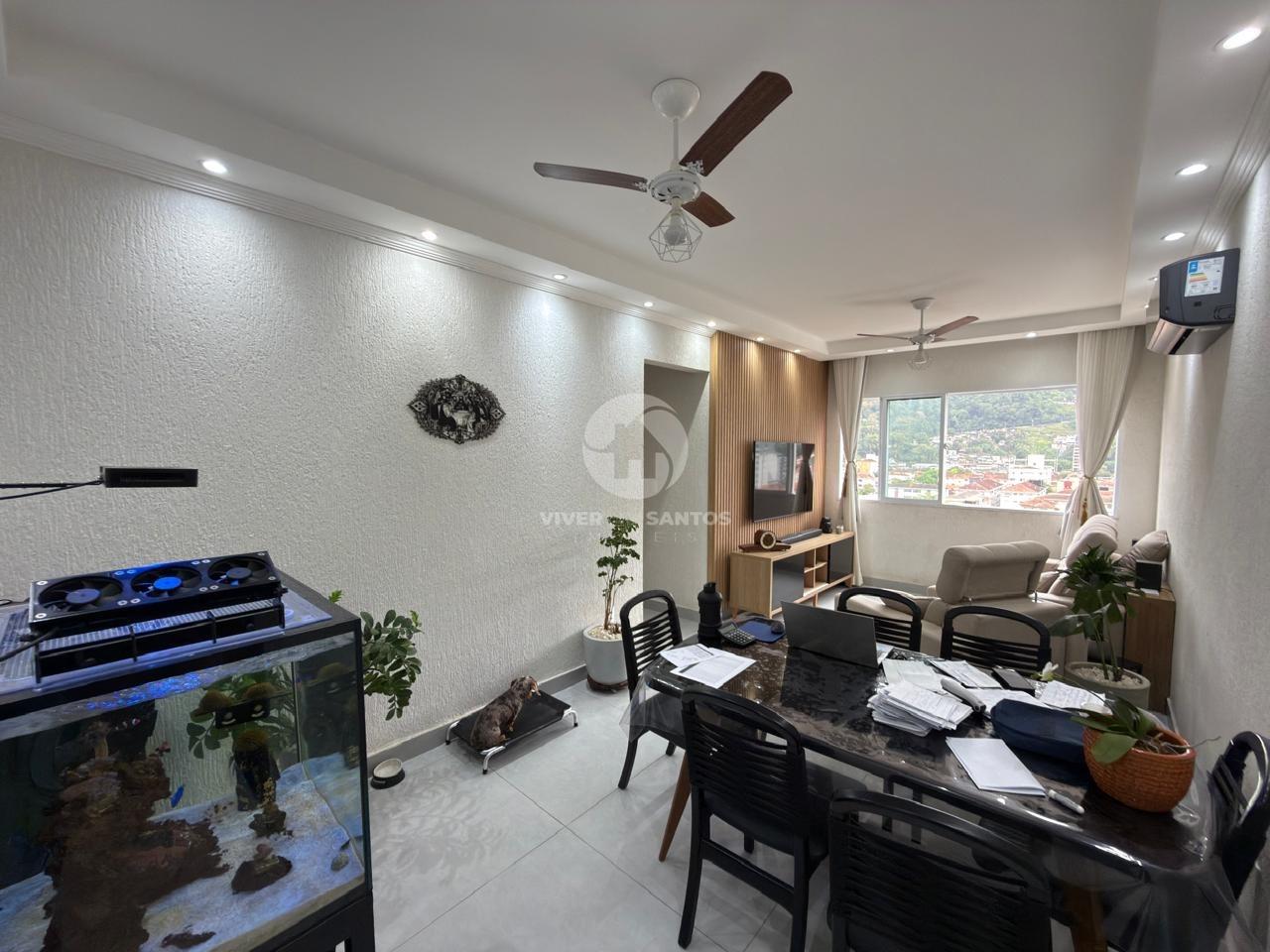 Apartamento Porteira Fechada, Andar Alto, Vista Livre e Garagem Demarcada no Marapé – Santos/SP em Marapé, Santos — foto 2