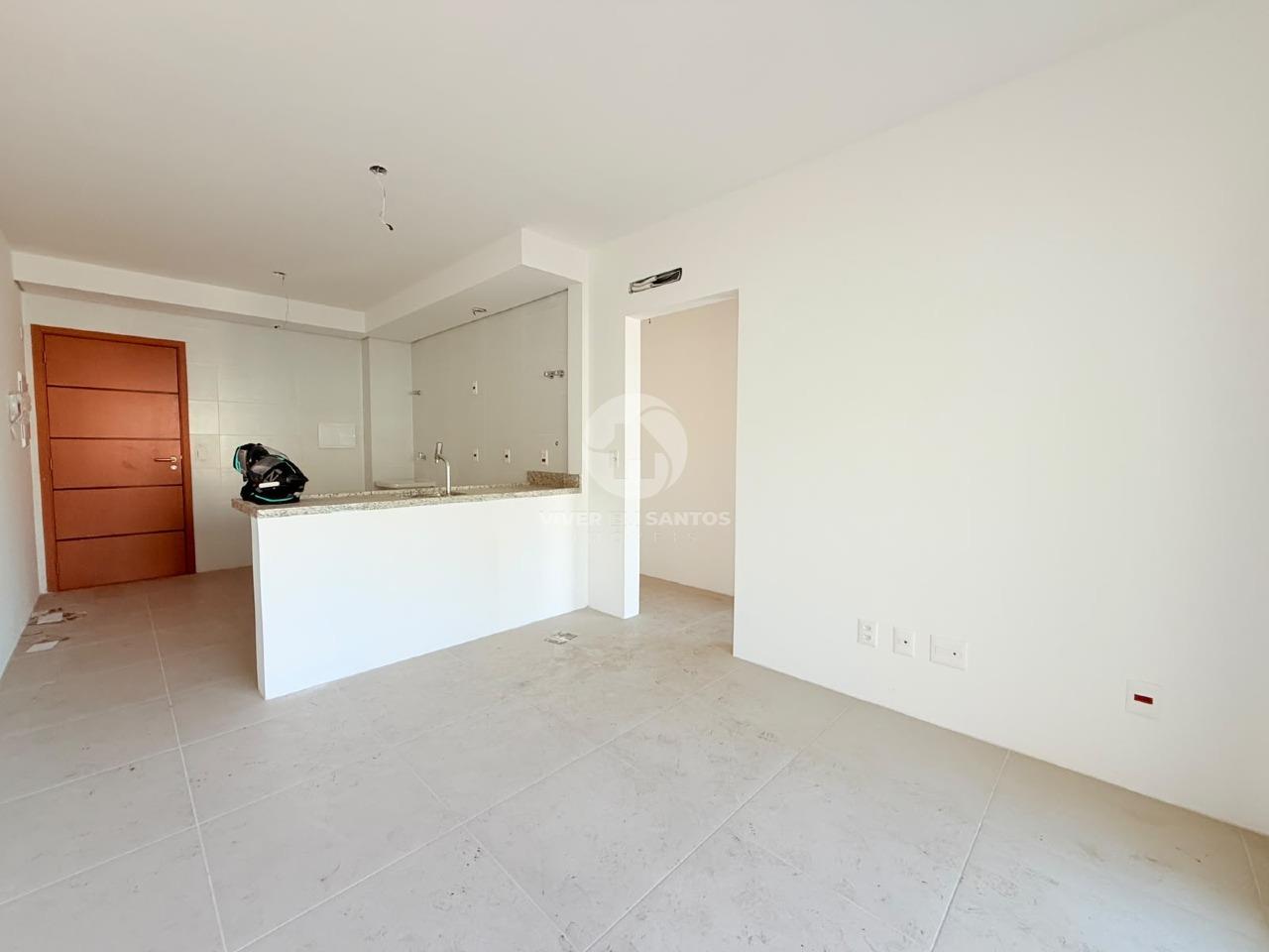 Apartamento residencial à venda no Bairro Boqueirão, em Santos, com 65 m² de área interna, 2 quartos, sendo 1 suíte, 2 salas, 2 banheiros, 2 varandas em Boqueirão, Santos — foto 2